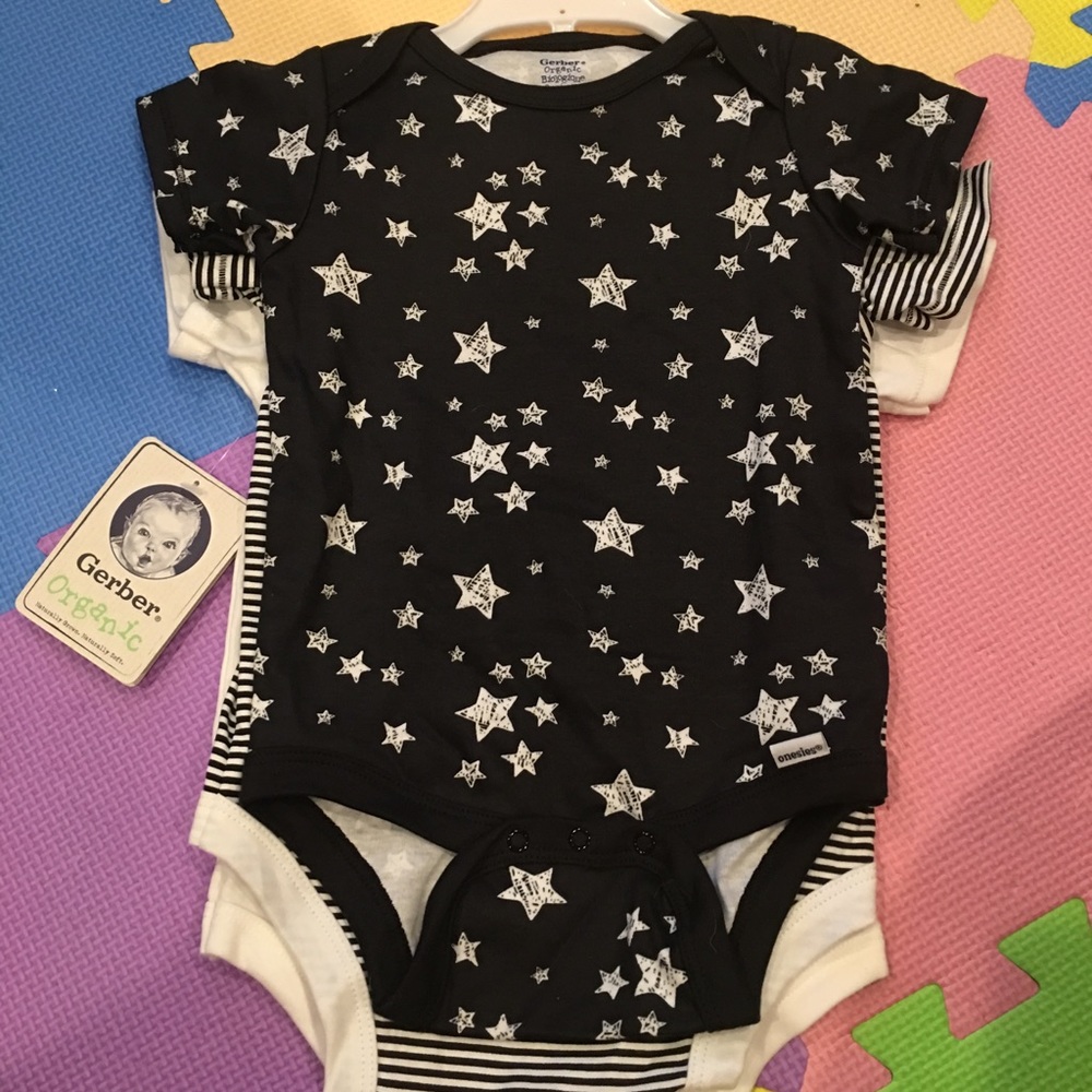 Gerber Organic 3-piece Onesie set Baby boy